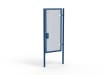 A Blue 2.4m high x 1.2m Wide Single Leaf 358 Apollo Security Gate with Unislide Latch