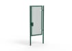 A Green 2.4m high x 1.2m Wide Single Leaf 358 Apollo Security Gate with Quick Exit Digilock
