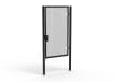 A Black 2.4m high x 1.5m Wide Single Leaf 358 Apollo Security Gate with Quick Exit Digilock