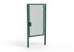 A Green 2.4m high x 1.5m Wide Single Leaf 358 Apollo Security Gate with Latch Lock