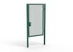A Green 2.4m high x 1.5m Wide Single Leaf 358 Apollo Security Gate with Unislide Latch
