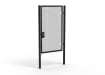 A Black 2.4m high x 1.5m Wide Single Leaf 358 Apollo Security Gate with Unislide Latch