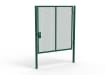 A Green 2.4m high x 2.5m Wide Single Leaf 358 Apollo Security Gate with Unislide Latch