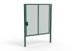 A Green 2.4m high x 2.5m Wide Single Leaf 358 Apollo Security Gate with Quick Exit Digilock