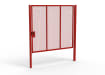 A Red 2.4m high x 3.0m Wide Single Leaf 358 Apollo Security Gate with Latch Lock 