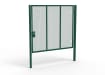 A Green 2.4m high x 3.0m Wide Single Leaf 358 Apollo Security Gate with Unislide Latch