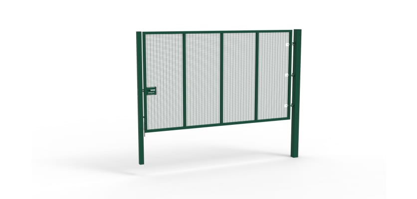Apollo® 2.4m High x 4.5m Wide 358 Prison Mesh Single Leaf Gate Kit