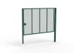 High-security Apollo® 2.4m x 5.0m 358 prison mesh single leaf gate kit with robust frame and heavy-duty hinges.