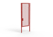 A Red 3.0m high x 1.2m Wide Single Leaf 358 Apollo Security Gate with Unislide Latch