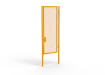A Yellow 3.0m high x 1.2m Wide Single Leaf 358 Apollo Security Gate with Unislide Latch