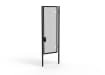 A Black 3.0m high x 1.2m Wide Single Leaf 358 Apollo Security Gate with Quick Exit Digilock