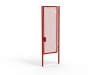 A Red 3.0m high x 1.2m Wide Single Leaf 358 Apollo Security Gate with Quick Exit Digilock