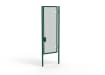 A Green 3.0m high x 1.2m Wide Single Leaf 358 Apollo Security Gate with Latch Lock Handles