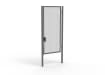 A Grey 3.0m high x 1.5m Wide Single Leaf 358 Apollo Security Gate with Latch Lock Handles