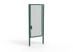 A Green 3.0m high x 1.5m Wide Single Leaf 358 Apollo Security Gate with Unislide Latch