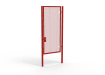 A Red 3.0m high x 1.5m Wide Single Leaf 358 Apollo Security Gate with Unislide Latch