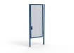 A Blue 3.0m high x 1.5m Wide Single Leaf 358 Apollo Security Gate with Unislide Latch