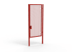 A Red 3.0m high x 1.5m Wide Single Leaf 358 Apollo Security Gate with Latch Lock 