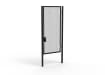 A Black 3.0m high x 1.5m Wide Single Leaf 358 Apollo Security Gate with Quick Exit Digilock