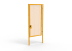 A Yellow 3.0m high x 1.5m Wide Single Leaf 358 Apollo Security Gate with Quick Exit Digilock