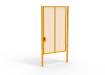 A Yellow 3.0m high x 2.0m Wide Single Leaf 358 Apollo Security Gate with Quick Exit Digilock