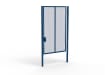 A Blue 3.0m high x 2.0m Wide Single Leaf 358 Apollo Security Gate with Quick Exit Digilock