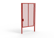 A Red 3.0m high x 2.0m Wide Single Leaf 358 Apollo Security Gate with Latch Lock Handles