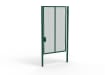 A Green 3.0m high x 2.0m Wide Single Leaf 358 Apollo Security Gate with Quick Exit Digilock
