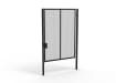 A Black 3.0m high x 2.5m Wide Single Leaf 358 Apollo Security Gate with Latch Lock