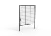 Grey Apollo® 3.0m High x 3.0m Wide 358 Prison Mesh Single Leaf Gate Kit With Unislide