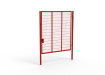 Red Apollo® 3.0m High x 3.0m Wide 358 Prison Mesh Single Leaf Gate Kit With Latch Lock Handles