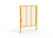 Yellow Apollo® 3.0m High x 3.0m Wide 358 Prison Mesh Single Leaf Gate Kit With Unislide