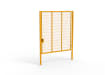 Yellow Apollo® 3.0m High x 3.0m Wide 358 Prison Mesh Single Leaf Gate Kit With Latch Lock Handles