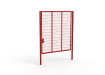 Red Apollo® 3.0m High x 3.0m Wide 358 Prison Mesh Single Leaf Gate Kit With Unislide