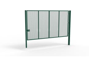 Apollo® 3.0m High x 4.0m Wide 358 Prison Mesh Single Leaf Gate Kit