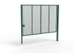 Green Apollo® 3.0m High 358 Prison Mesh Single Leaf Gate Kit with unislide