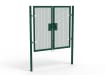 A Green 1.8m high x 2.0m Wide Double Leaf 358 Apollo Security Gate with Quick Exit Digilock