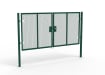 A Green 1.8m high x 4.0m Wide Double Leaf 358 Apollo Security Gate with Unislide Latch