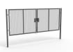 A Grey 1.8m high x 5.0m Wide Double Leaf 358 Apollo Security Gate with Unislide Latch