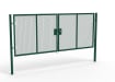 A Green 1.8m high x 5.0m Wide Double Leaf 358 Apollo Security Gate with Unislide Latch