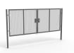 A Grey 1.8m high x 5.0m Wide Double Leaf 358 Apollo Security Gate with Unislide Latch
