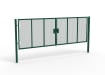 A Green 1.8m high x 6.0m Wide Double Leaf 358 Apollo Security Gate with Quick Exit Digilock