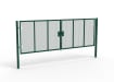 A Green 1.8m high x 6.0m Wide Double Leaf 358 Apollo Security Gate with Latch Lock