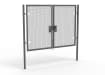 A Grey 2.0m high x 3.0m Wide Double Leaf 358 Apollo Security Gate with Latch Lock 