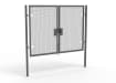 A Grey 2.0m high x 3.0m Wide Double Leaf 358 Apollo Security Gate with Quick Exit Digilock