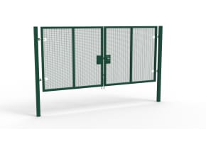 Apollo® 2.0m High x 4.0m Wide 358 Prison Mesh Double Leaf Gate Kit