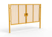 A Yellow 2.0m high x 4.0m Wide Double Leaf 358 Apollo Security Gate with Latch Lock 