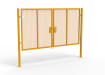 A Yellow 2.0m high x 4.0m Wide Double Leaf 358 Apollo Security Gate with Unislide Latch