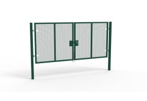 Apollo® 2.0m High x 5.0m Wide 358 Prison Mesh Double Leaf Gate Kit