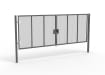 A Grey 2.0m high x 6.0m Wide Double Leaf 358 Apollo Security Gate with Quick Exit Digilock